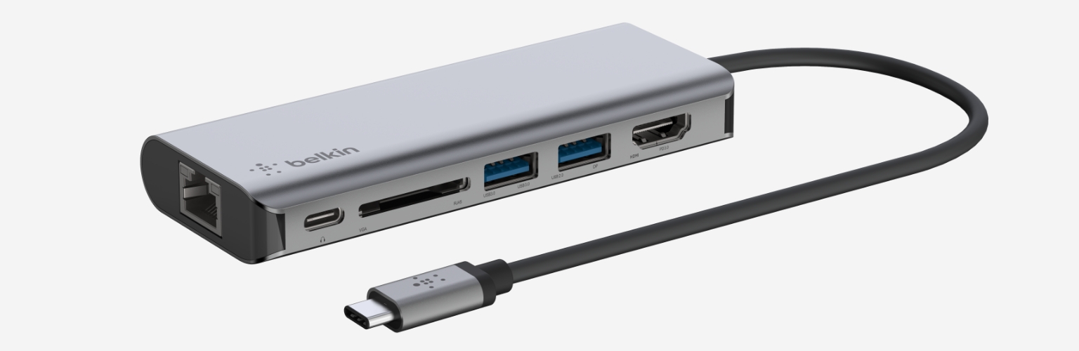 Многопортовый адаптер usb. Адаптер Belkin USB-C 6in1 Multiport Dock. Belkin USB-C 4-in-1 Multiport Adapter - HDMI, 2xusb-a, USB-C, 100вт. Avc008btsgy Belkin.