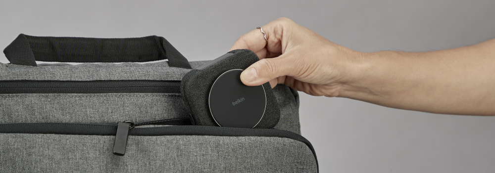 BoostCharge Pro 2-in-1 Magnetic Charging Travel Pad with Qi2 15W