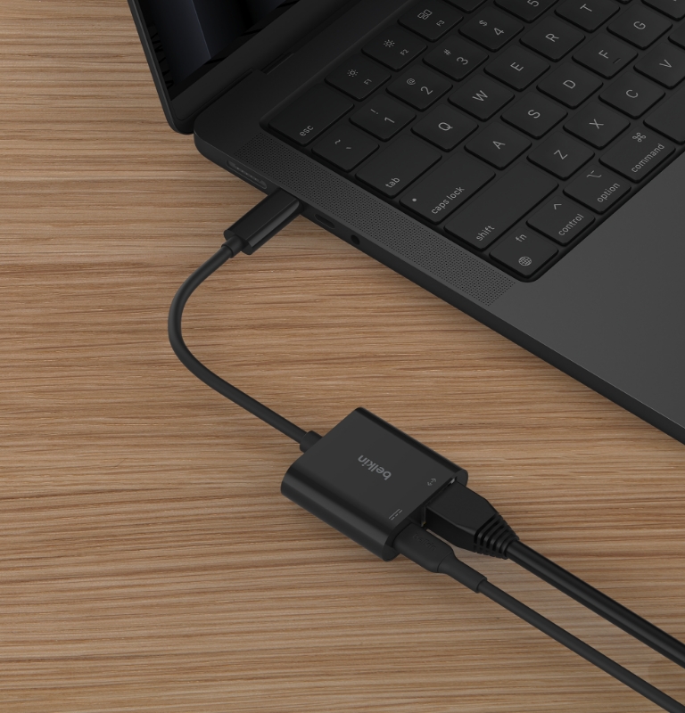 Up to 100W of pass-through charging. 