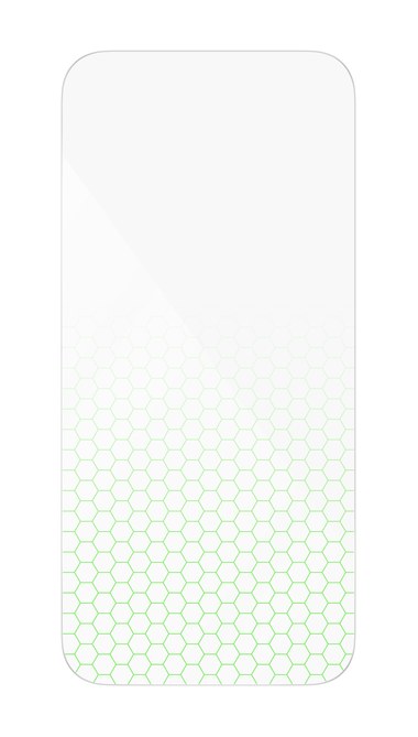Titan SmartShield Pro Anti-Reflective screen protector for iPhone 18, clear glass with the honeycomb pattern