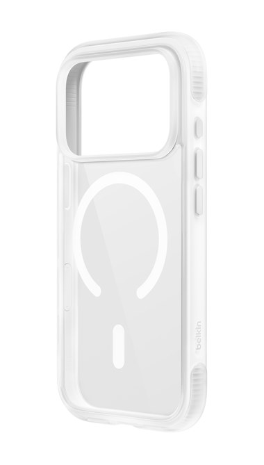 Protect+ Series case for iPhone 18 Pro Max in clear, rear view showing the magnetic ring