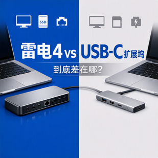 Thunderbolt 4 扩展坞和普通 USB-C 扩展坞到底差在哪？