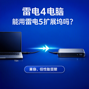 电脑只有 Thunderbolt 4，买 Thunderbolt 5 扩展坞能用吗，会降到多少？