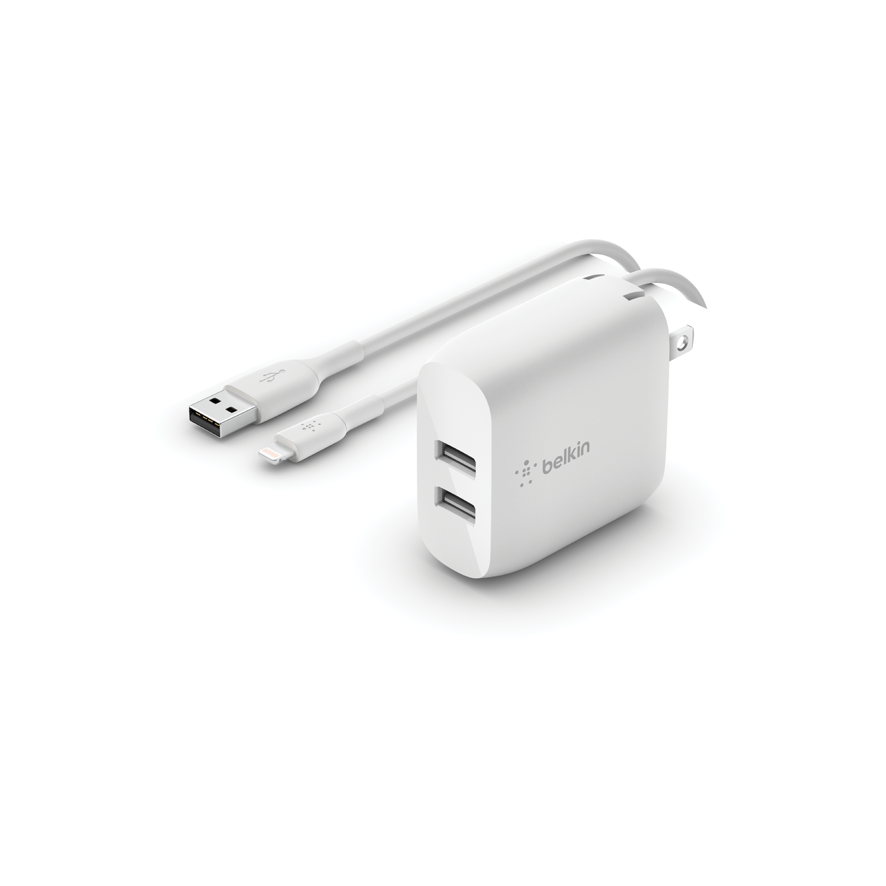 Belkin Wall Charger, Dual USB-A, 24 Watts