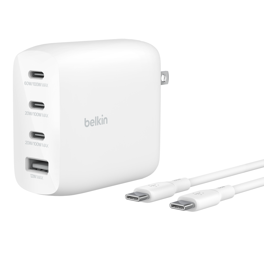 4-Port GaN Wall Charger 112W + USB-C Cable