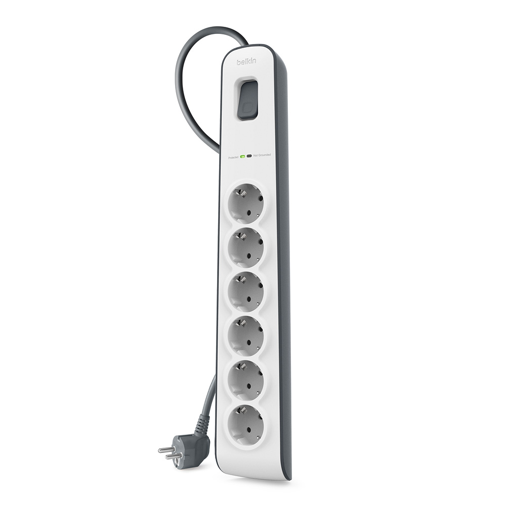 Belkin Belkin 6-fach 2,0 M Con Telefonschutz 