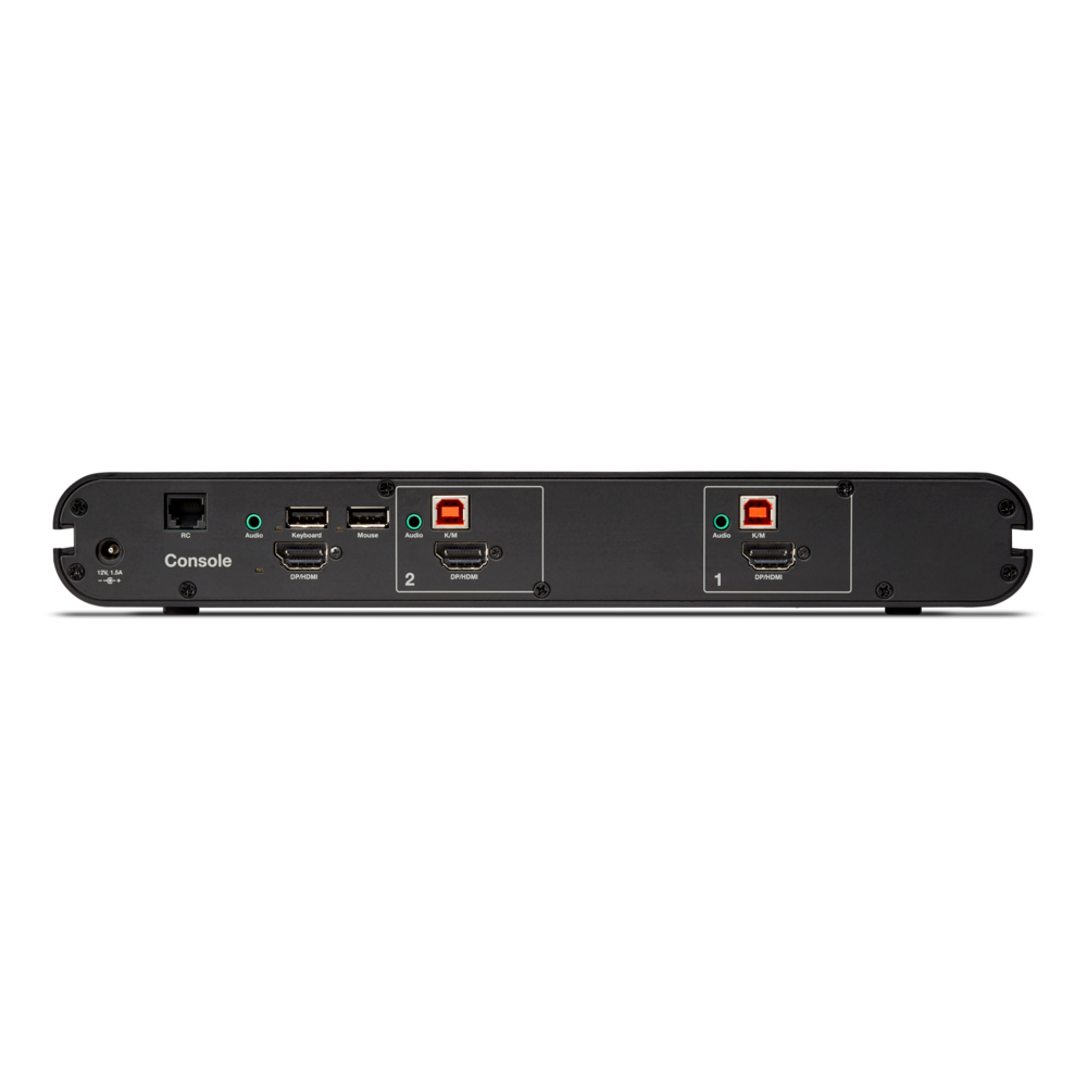 Universal Secure KVM Switch, 2-Port Single Head No CAC | Belkin US