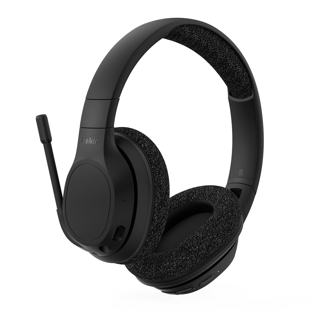 Wireless Over-the-Ear Headphones w/ Built-In Microphone