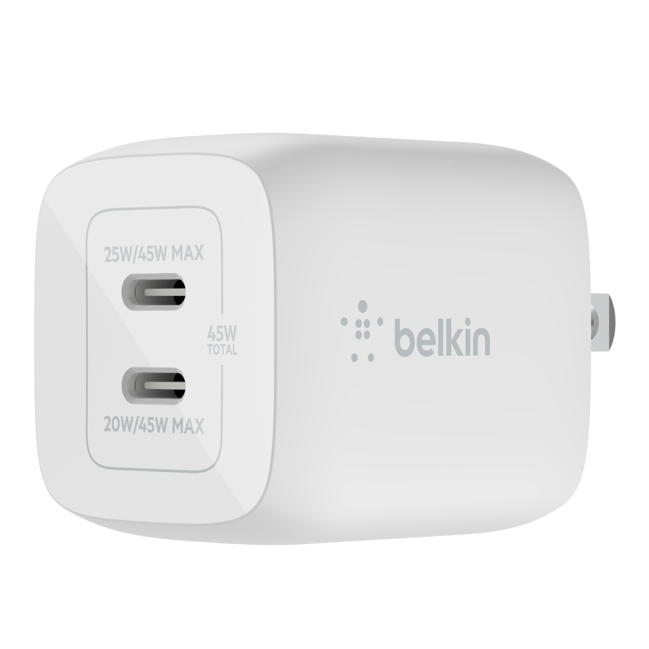 Dual USB-C GaN Wall Charger with PPS 45W | Belkin: US