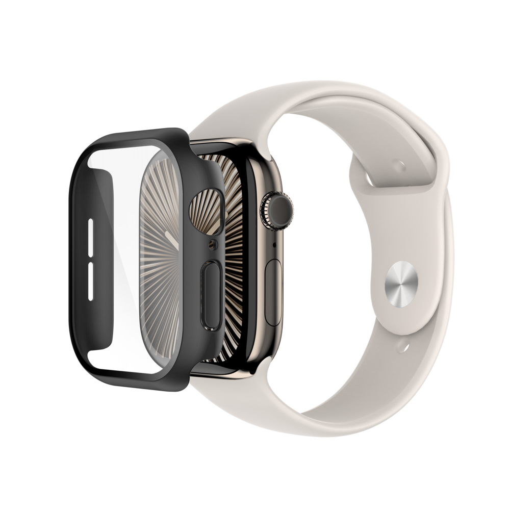 TemperedCurve 2-in-1 Screen Protector for Apple Watch Series 10 (46mm/black)
