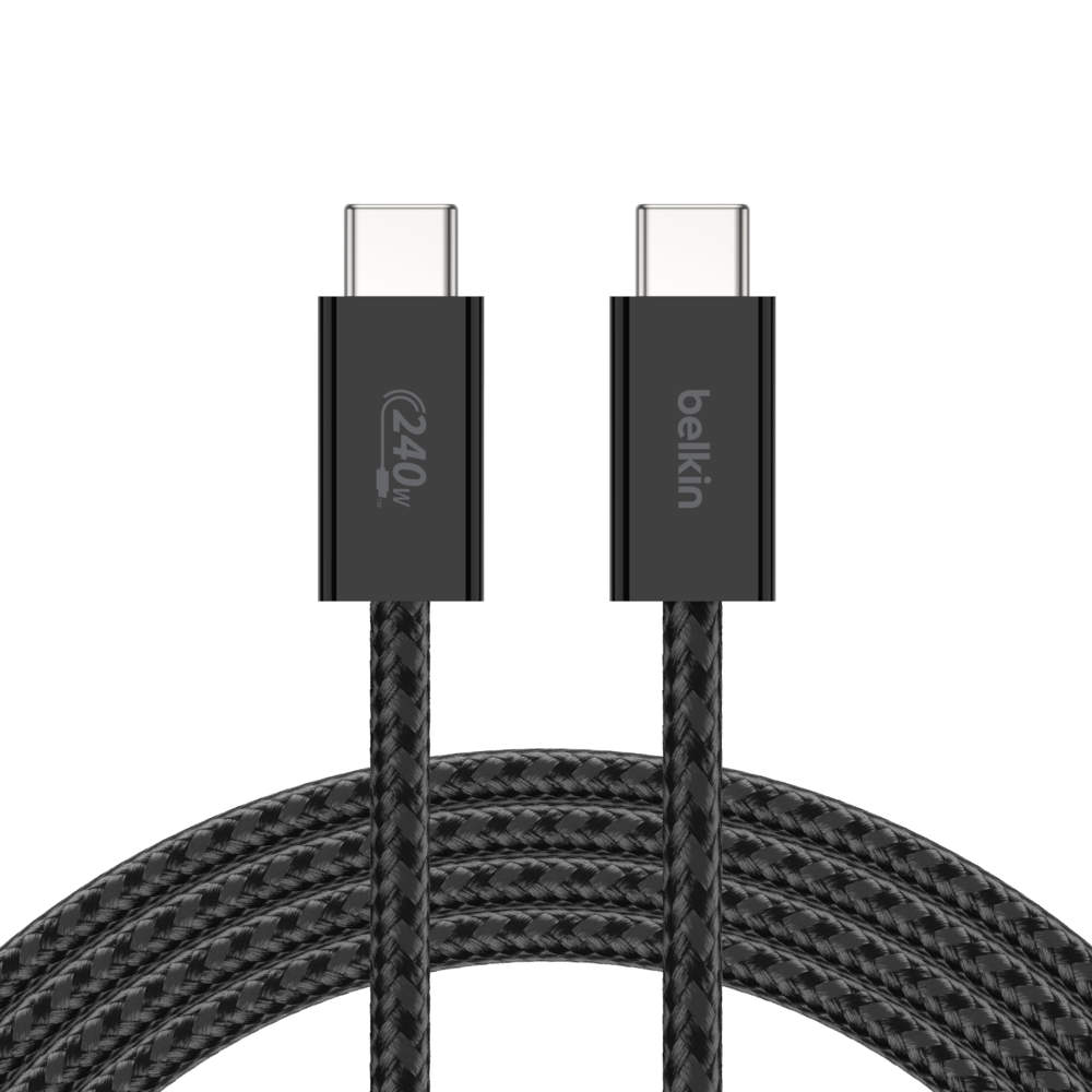 Belkin BoostCharge USB-C to USB-C Cable 240W 2-Pack | Black