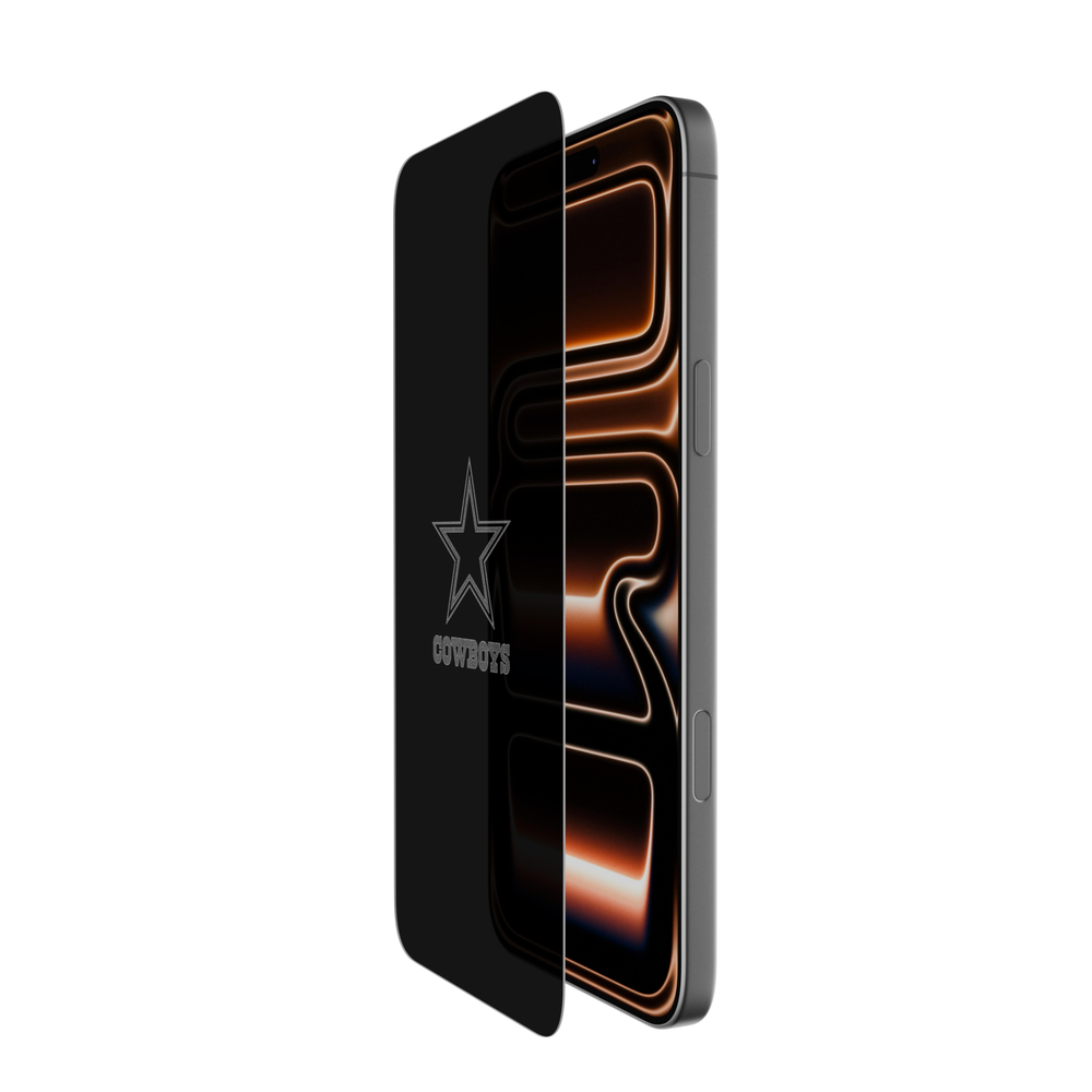 NFL Custom Glass Screen Protector in the Dallas Cowboys design