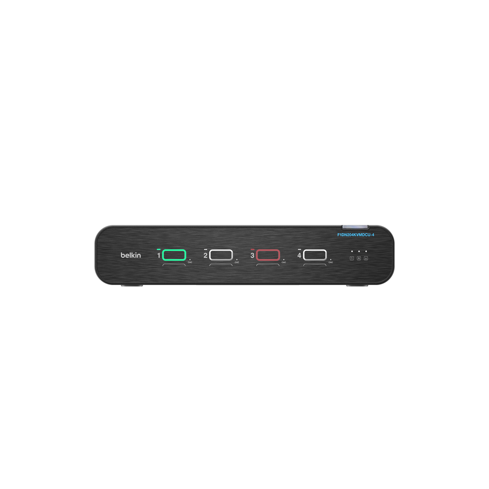 Universal DisplayPort Secure KVM, 4-Port Dual Head with CAC and USB-C