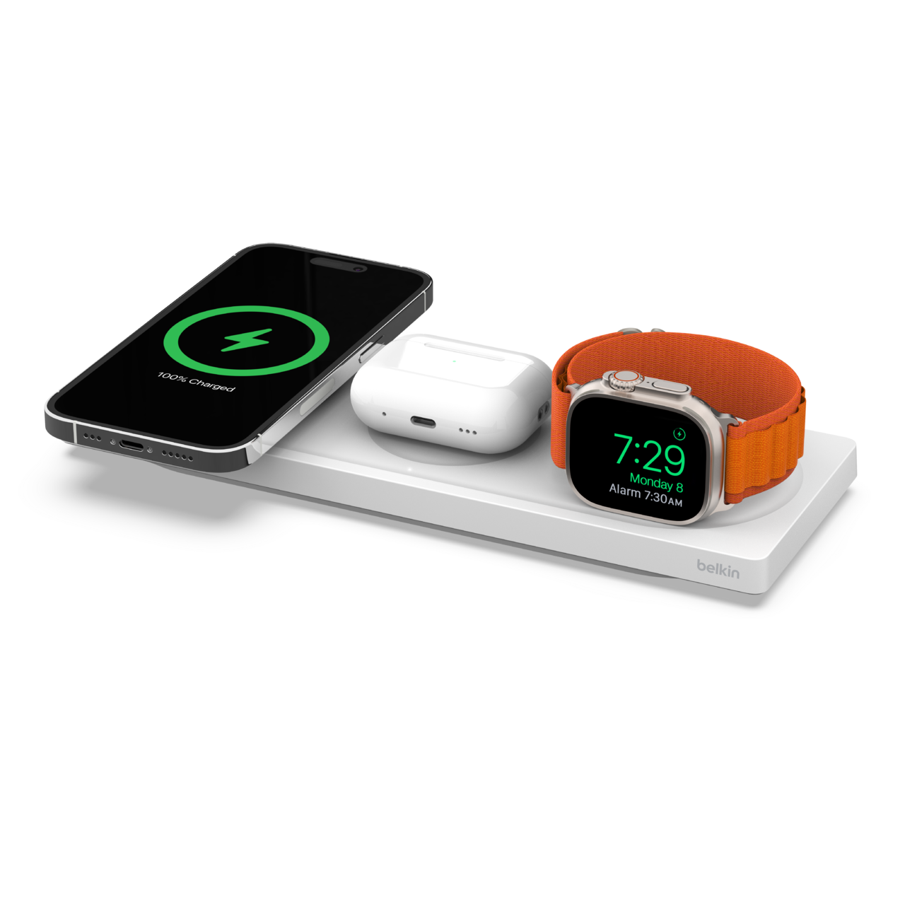 Stout circulatie conversie 3-in-1 Wireless Charging Pad with Official MagSafe Charging 15W | Belkin US  | Belkin: US