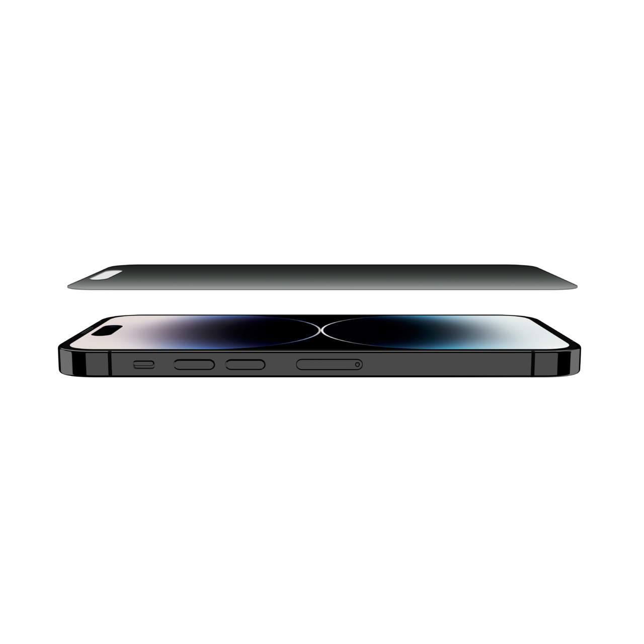 ScreenForce TemperedGlass Privacy Treated Screen Protector for iPhone