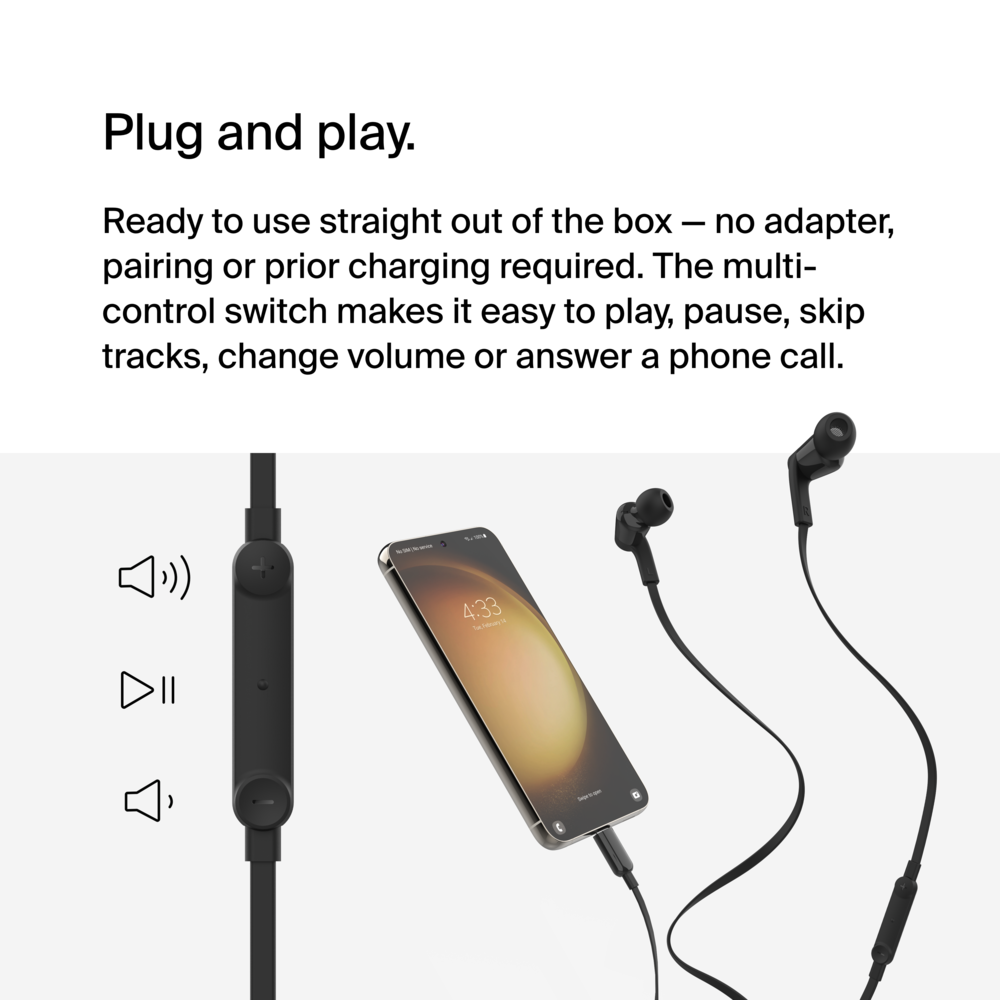 Wired Earbuds with USB C Connector