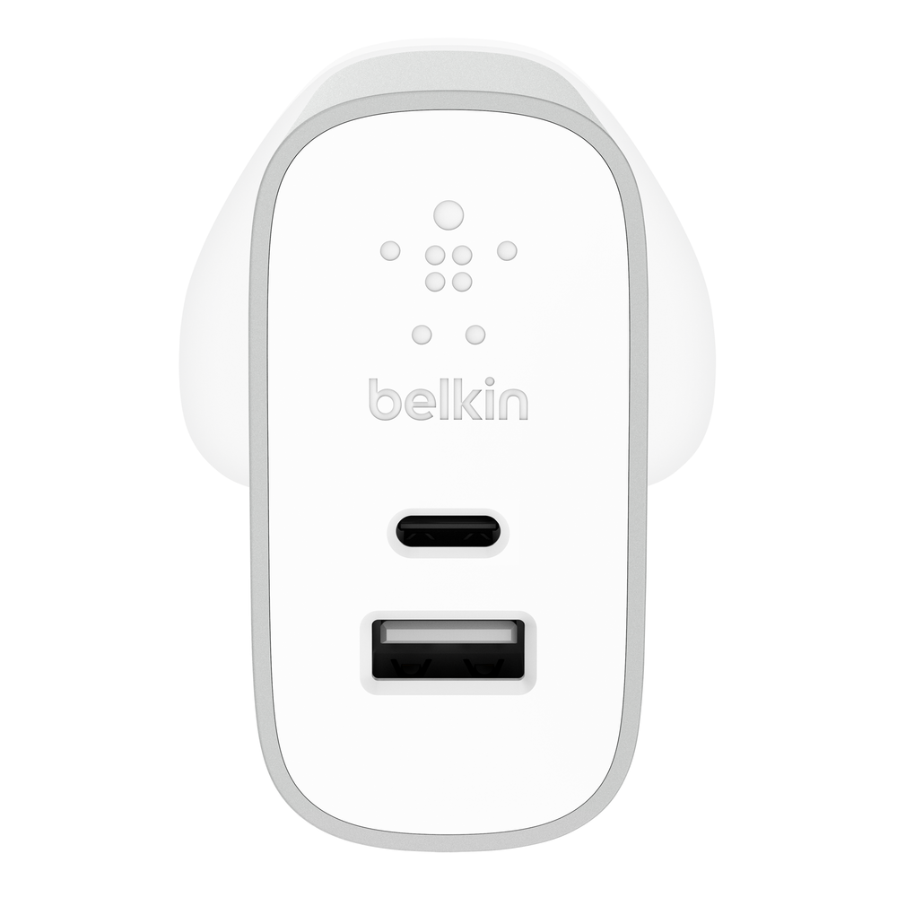 27W USB-C + USB-A Wall Charger
