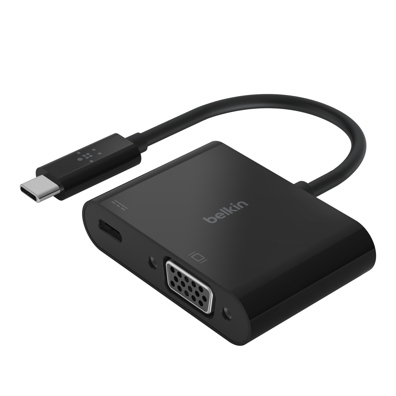 Black HDMI to VGA Adaptor