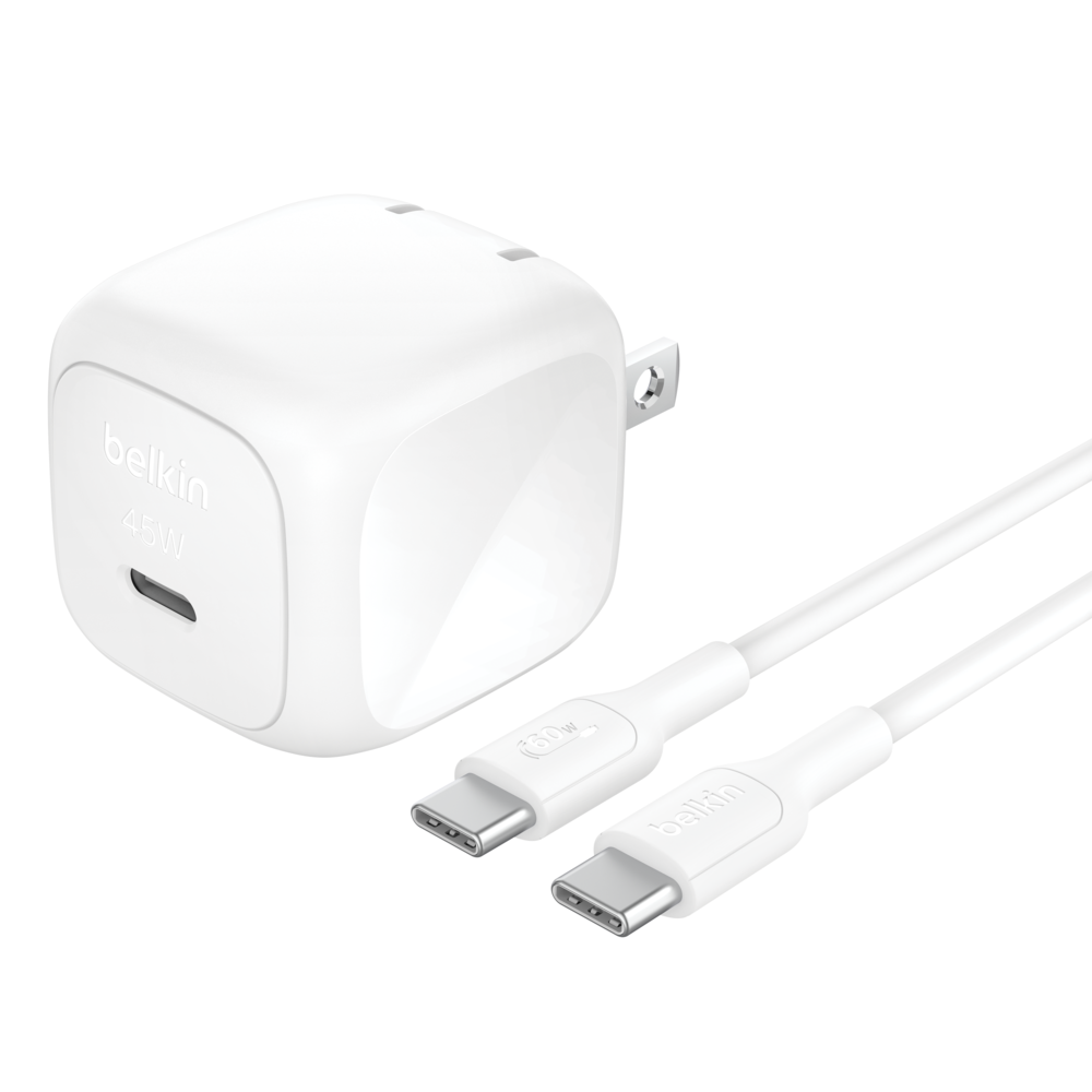 Compact USB-C Wall Charger 45W + USB-C Cable