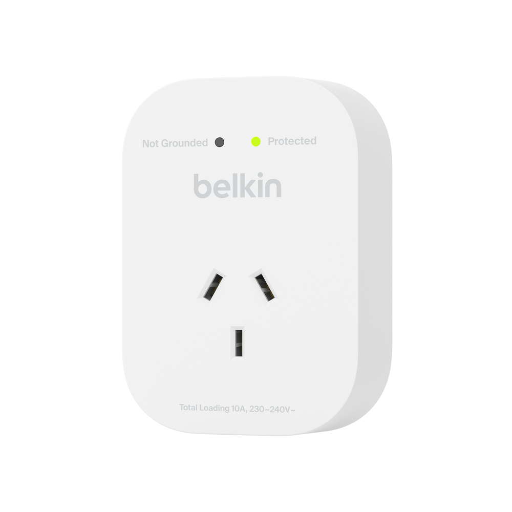 1-Outlet Power Strip Surge Protector for Home or Office, Travel | Belkin AU