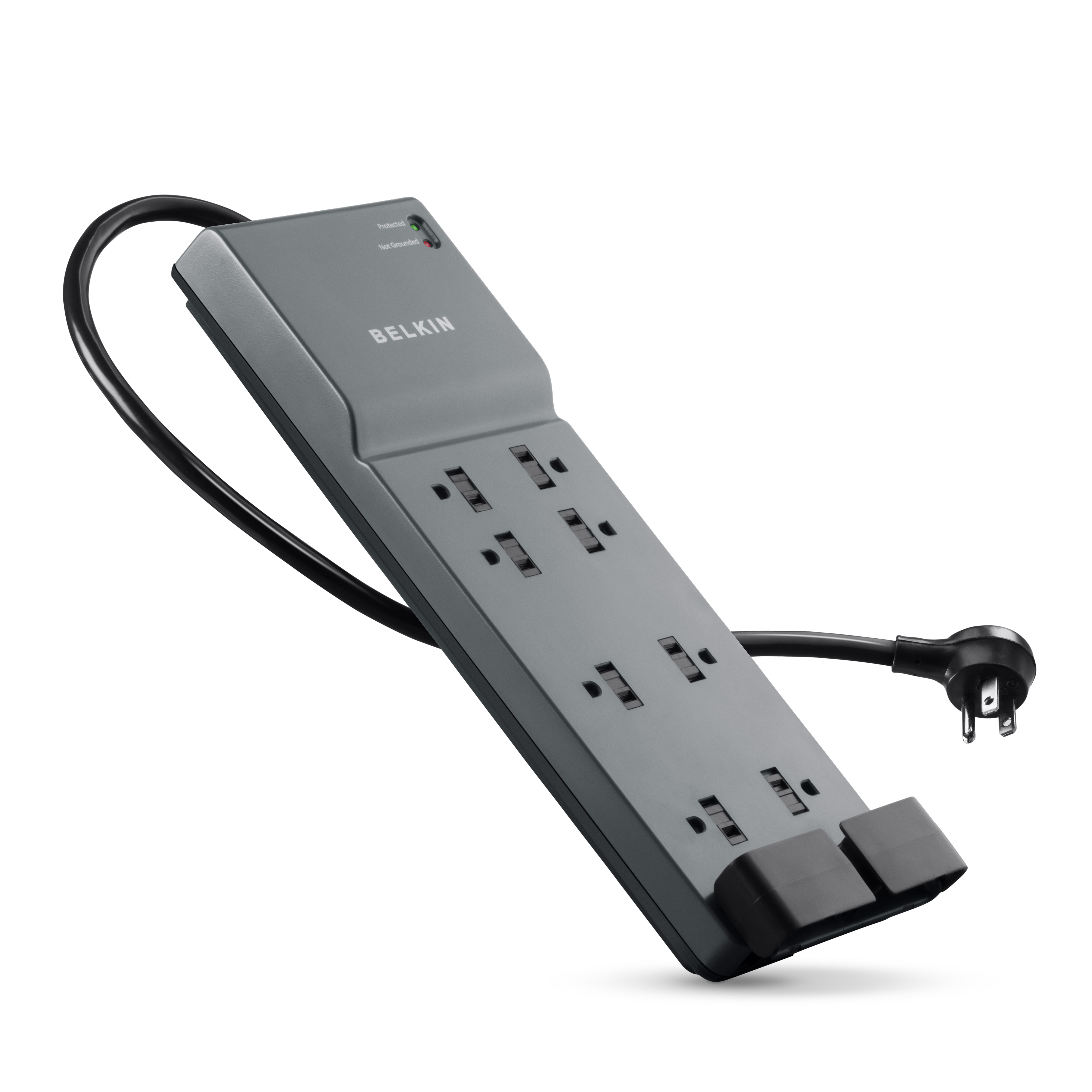 Belkin 8-Outlet Surge Protector Power Strip, Wall-Mountable with 8 AC  Outlets, 2M Power Cord, & Green Indicator Light - 2 USB-C Ports w/USB-C PD  Fast