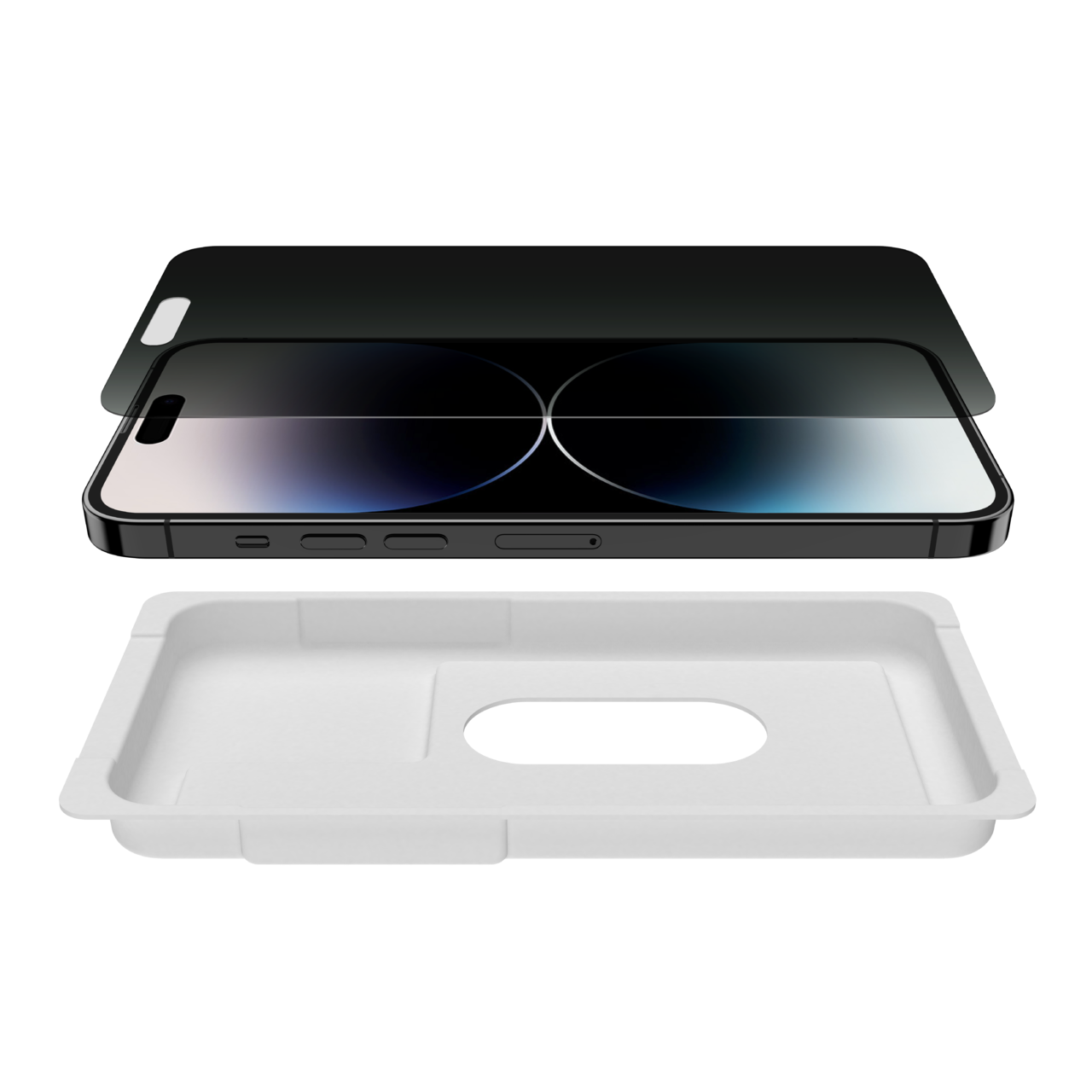 ScreenForce TemperedGlass Privacy Treated Screen Protector for iPhone