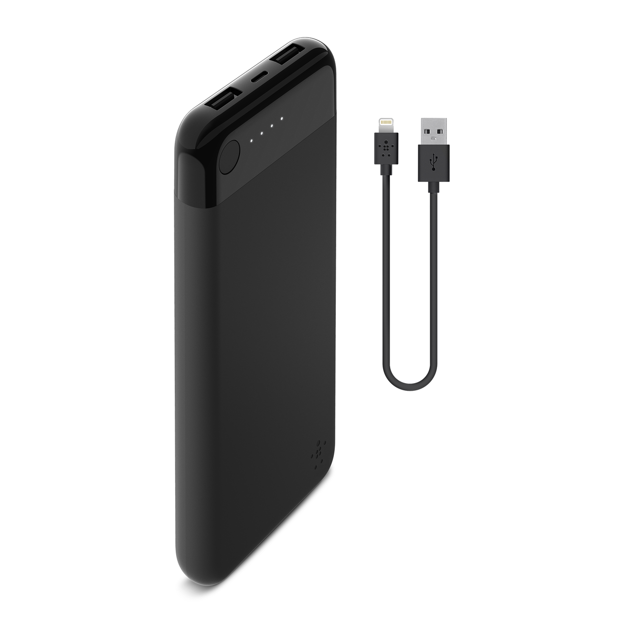 Belkin Batterie externe 10K avec câbles intégrés lightning et USB