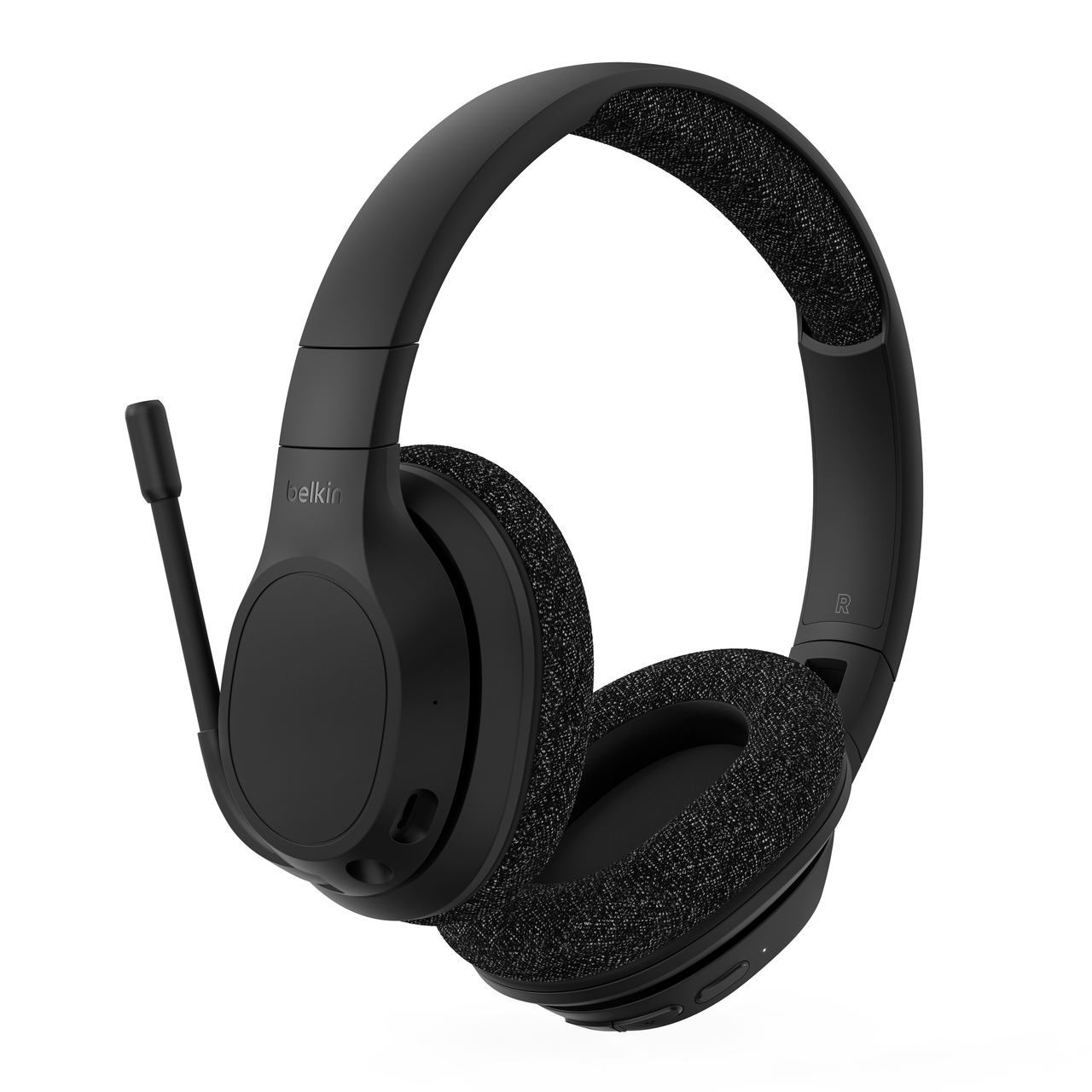 Casque audio sans fil circum-aural avec micro orientable intégré