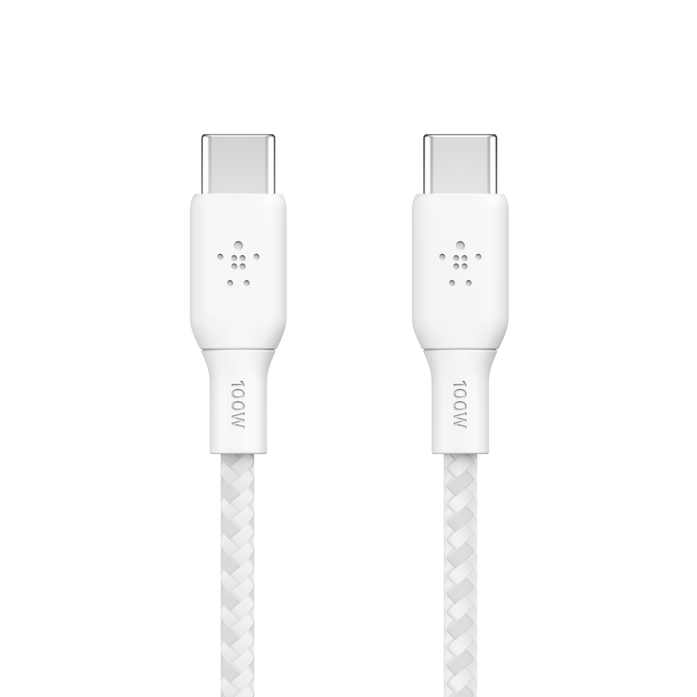 Belkin BoostCharge USB-C to USB-C Cable 100W, White
