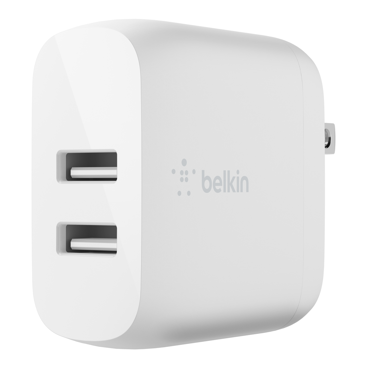 Belkin BoostCharge - Adaptador de cargador de coche USB de 24 W de 2  puertos - Cargador de coche de doble puerto con puertos de carga rápida de  12 W y