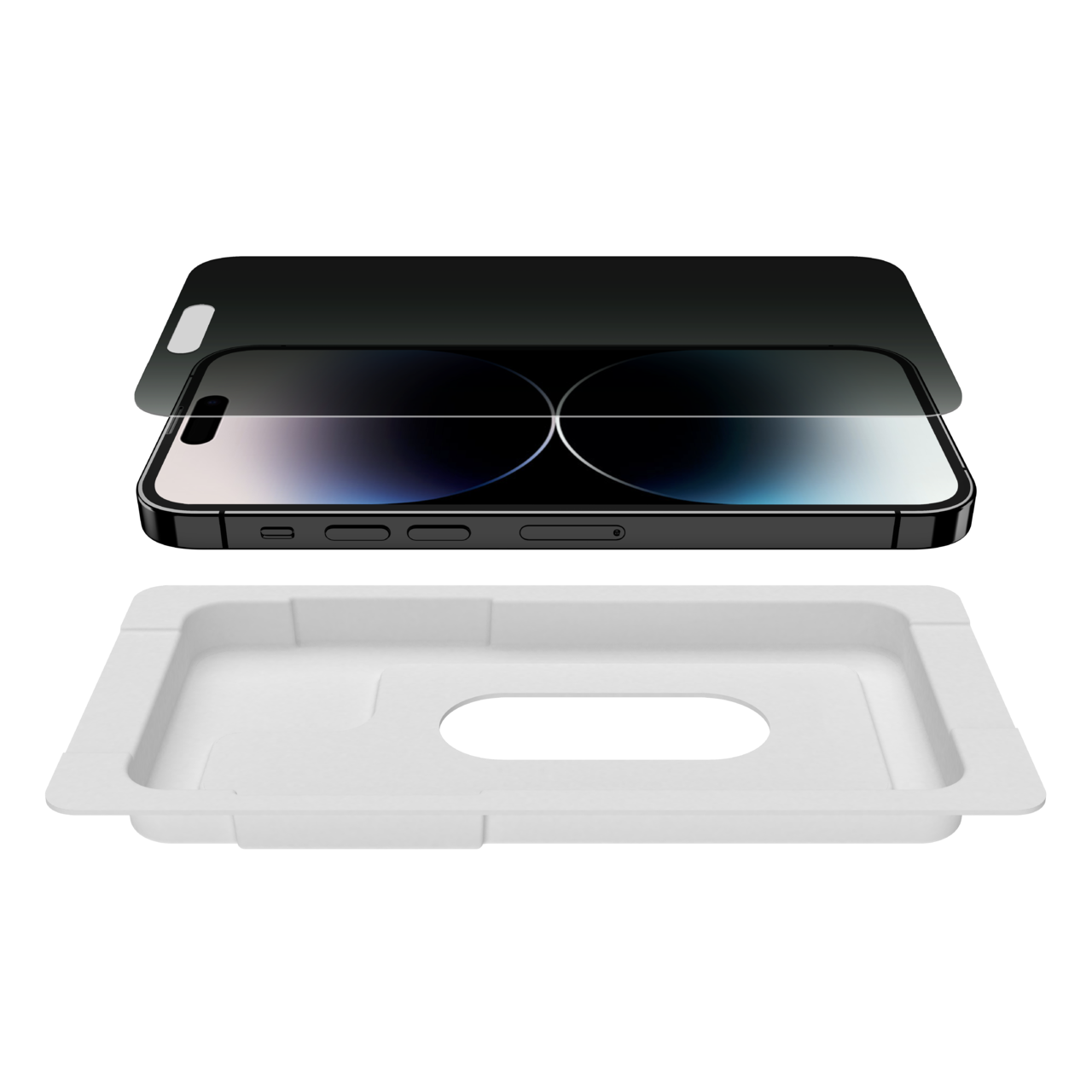 ScreenForce TemperedGlass Privacy Treated Screen Protector for iPhone