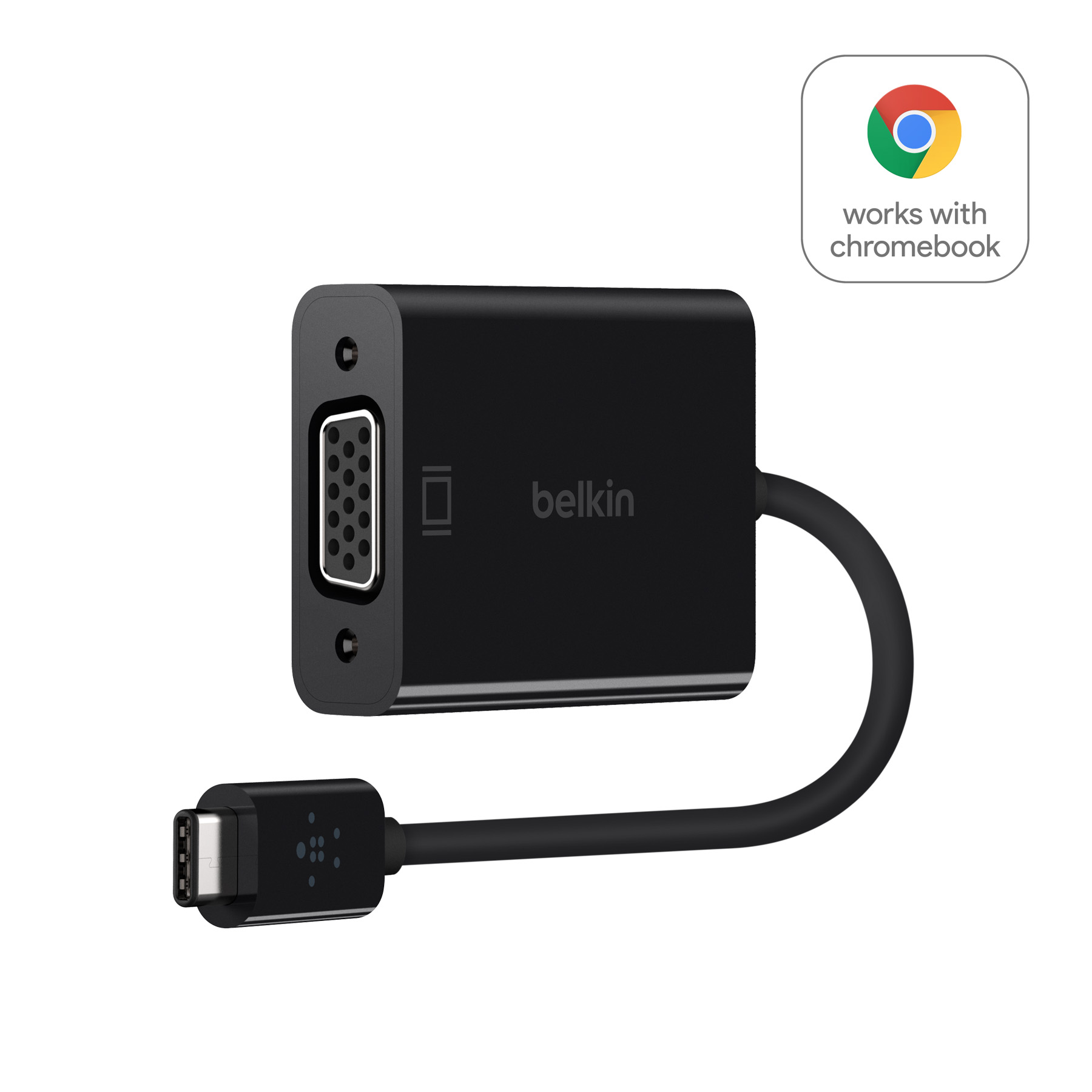 USBC to VGA Adapter Works with Chromebook Belkin Belkin KR