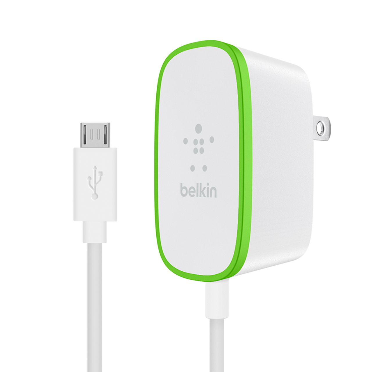 12W USB-A Wall Charger with hardwired Micro-USB Cable