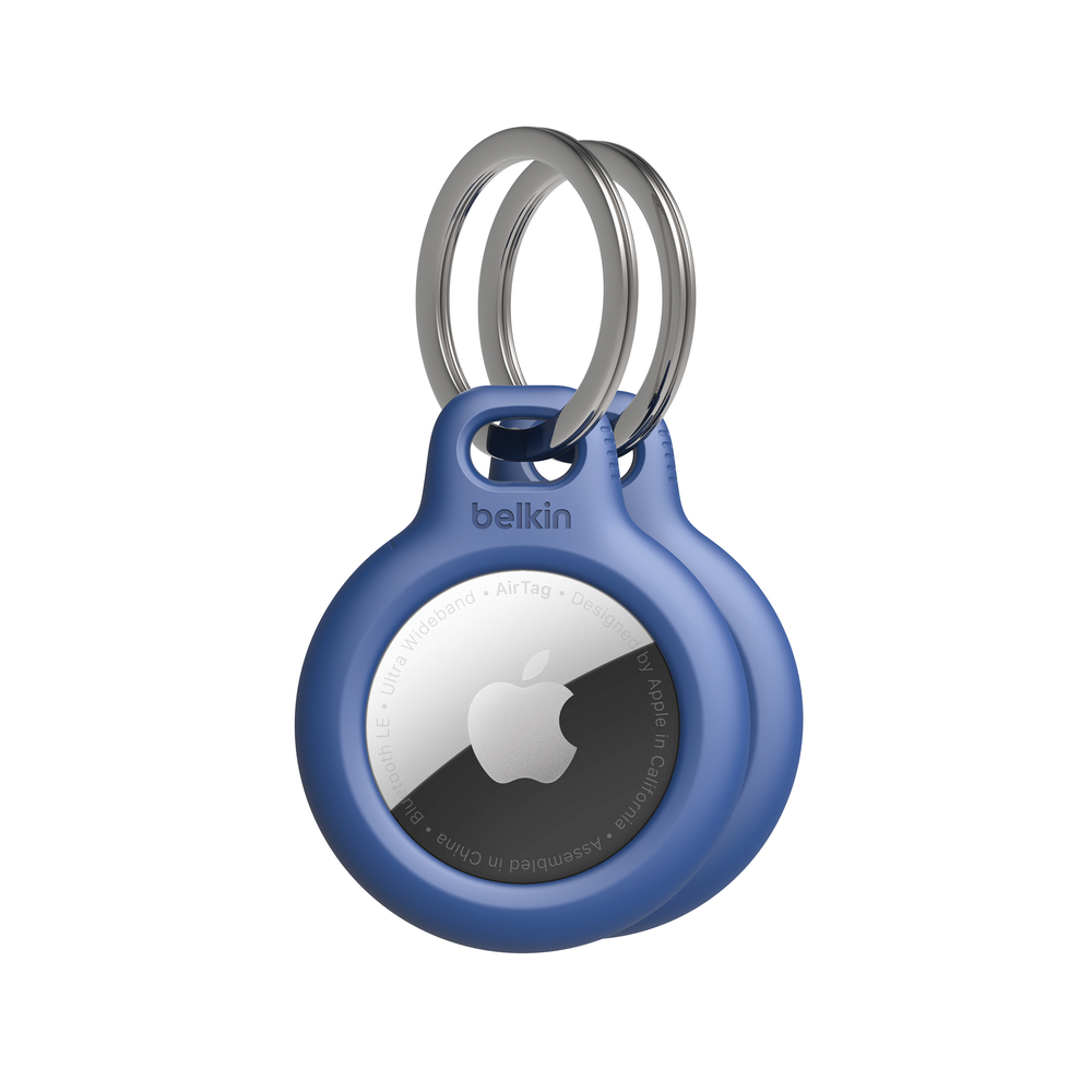 Secure Holder with Key Ring for AirTag 2-Pack
