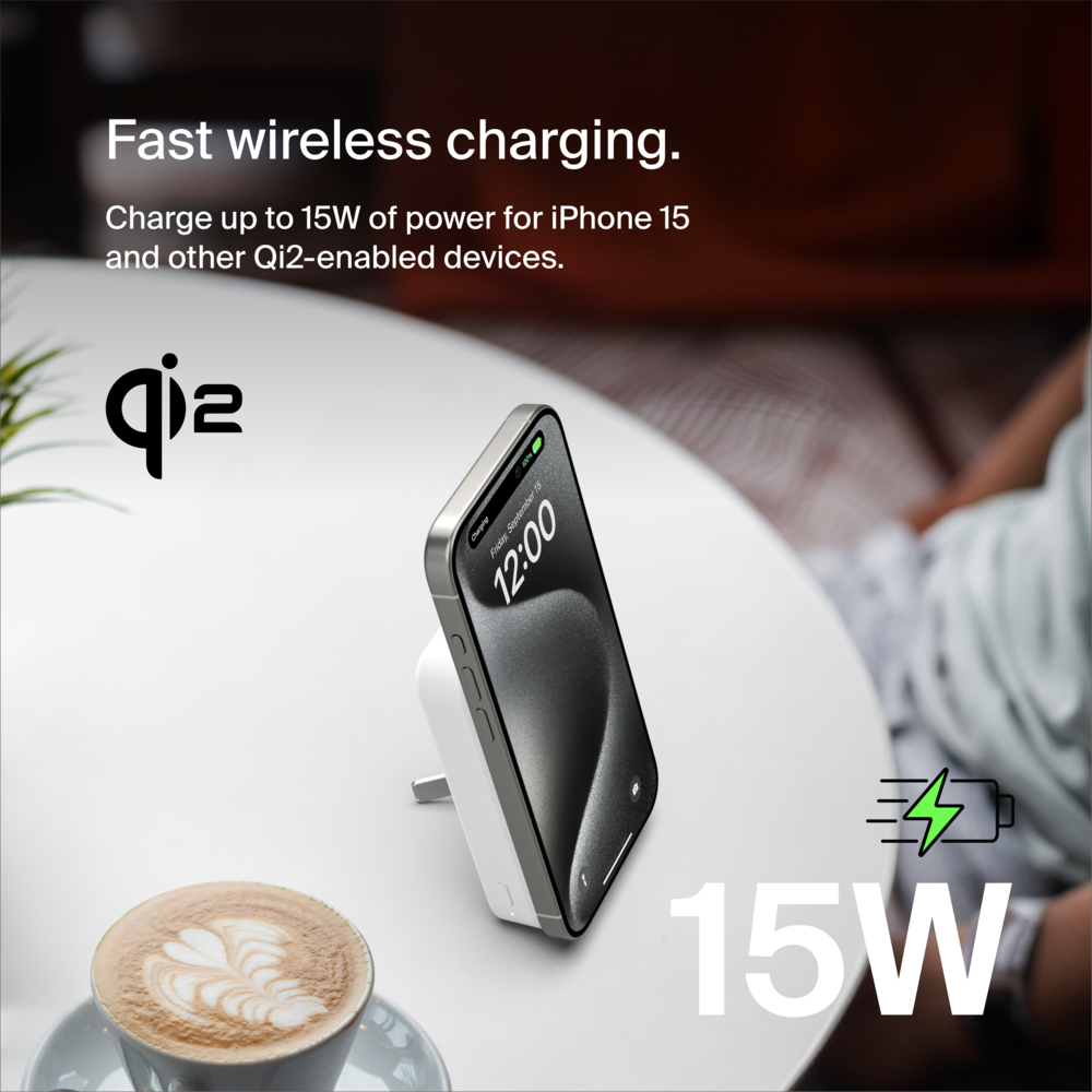 BoostCharge Pro Wireless Power Bank 5K/8K/10K charge to go, MagSafe-compatible | Belkin US BoostCharge Pro Wireless Power Bank 5K/8K/10K charge to go, MagSafe-compatible | Belkin US