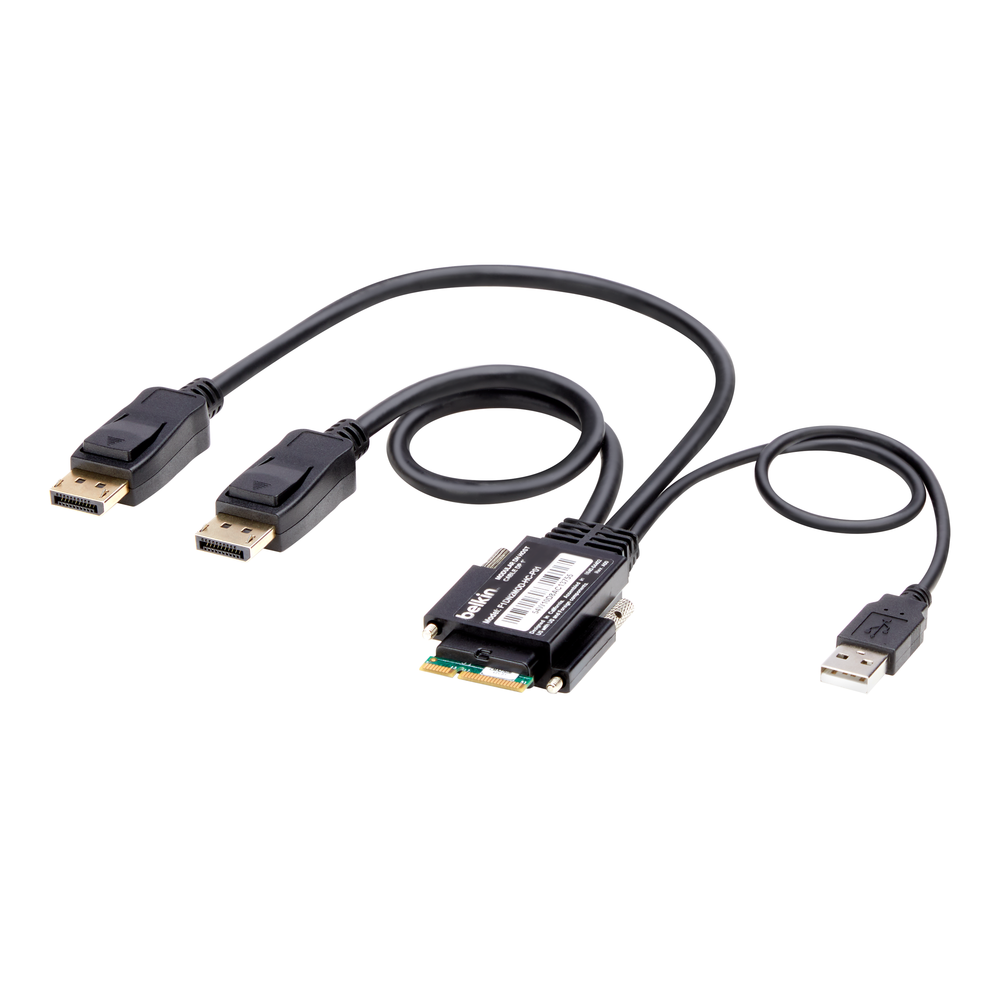 Image of Belkin Cybersecurity and Secure KVM Modular DP Dual-Head Host Cable 1 ft.