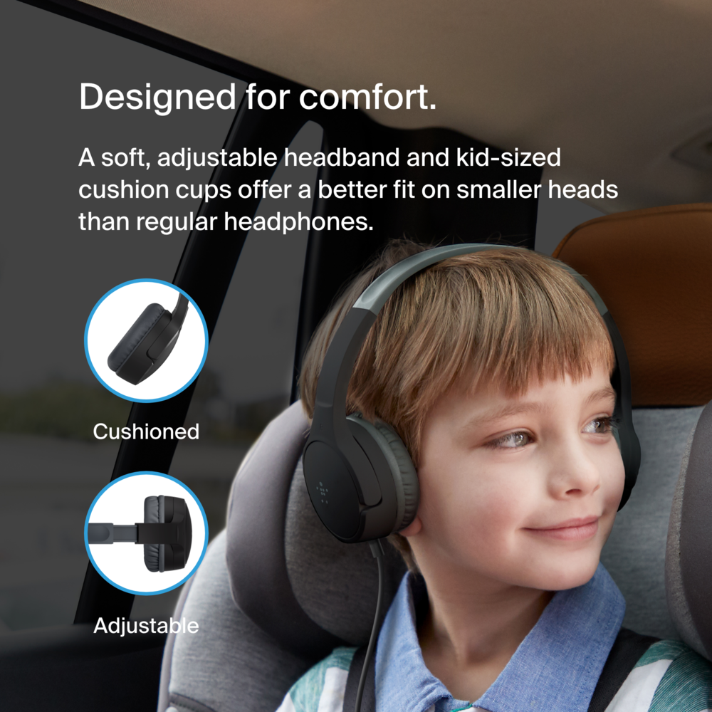SoundForm Mini Wired On Ear Headphones for Kids Belkin US Belkin US