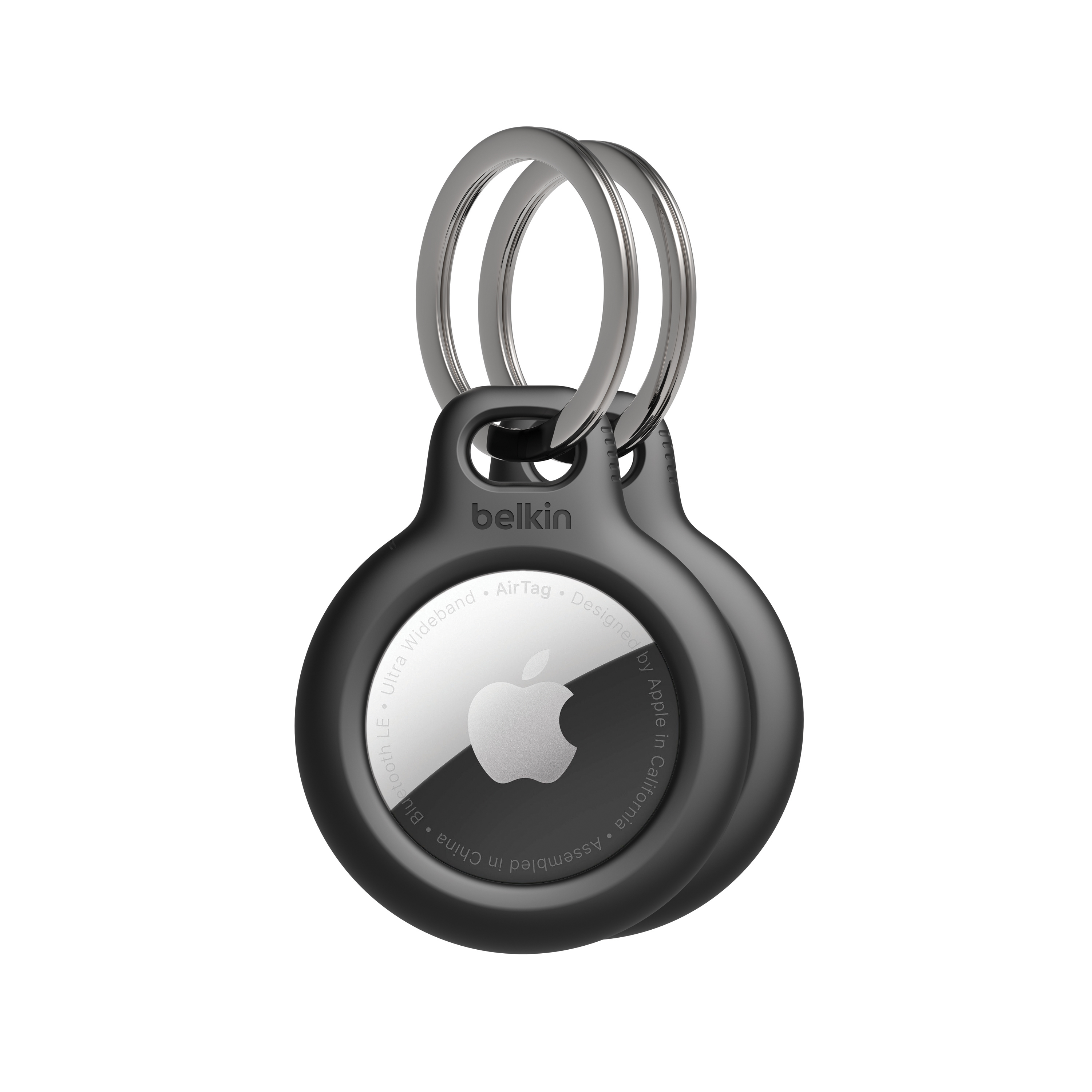 Secure AirTag Holder with Key Ring, AirTag Keychain Belkin