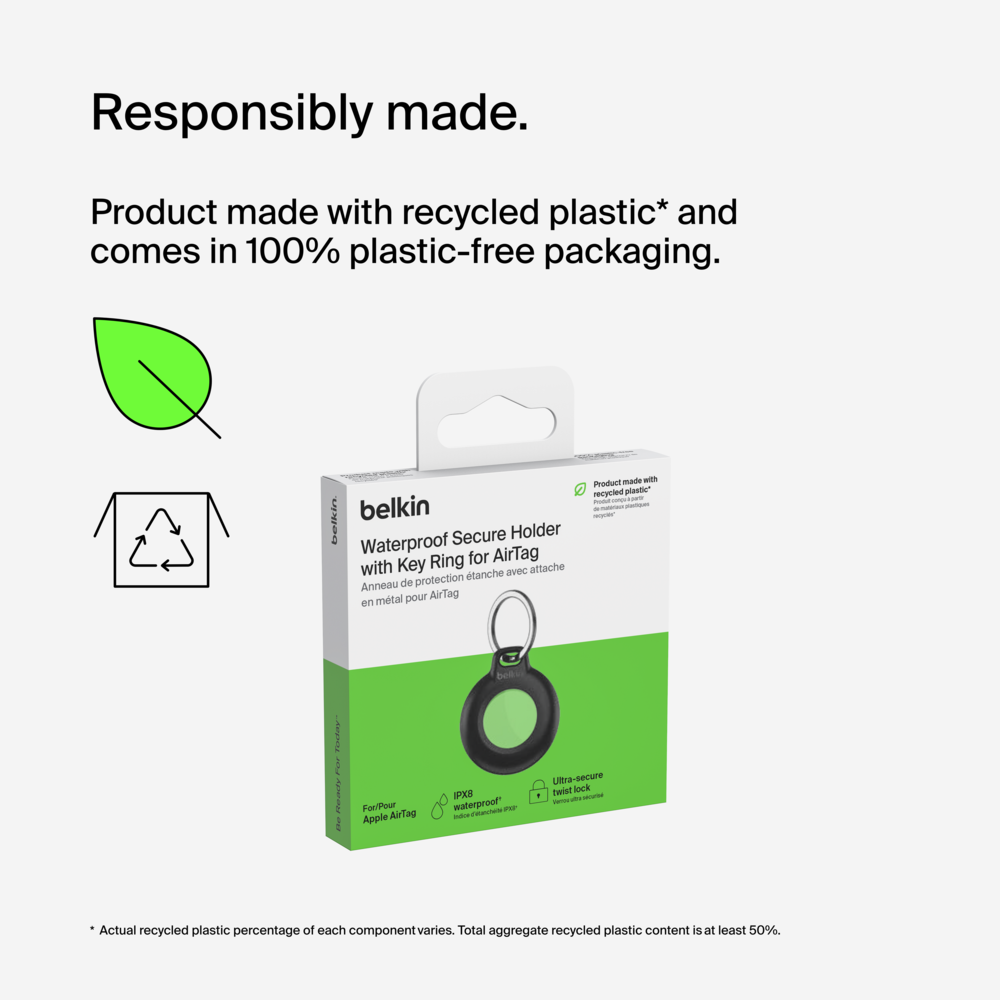 Belkin Waterproof Secure AirTag Holder