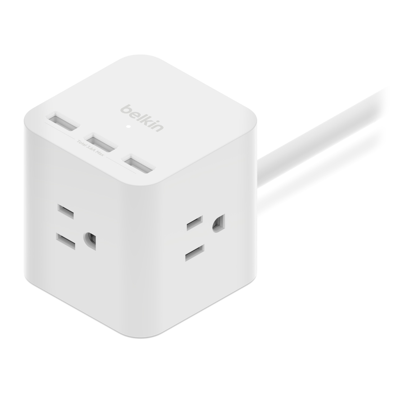 Belkin 3-Outlet Power Cube with 5-Foot Cord and USB-A Ports