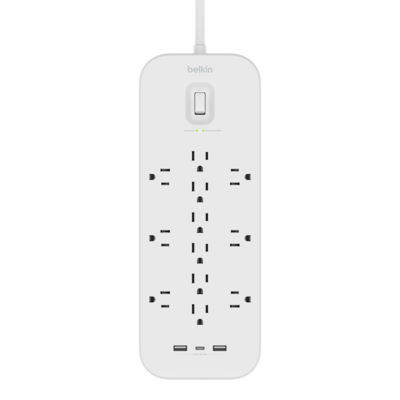 12 Outlet Surge Protector + USBC and USBA ports Belkin US