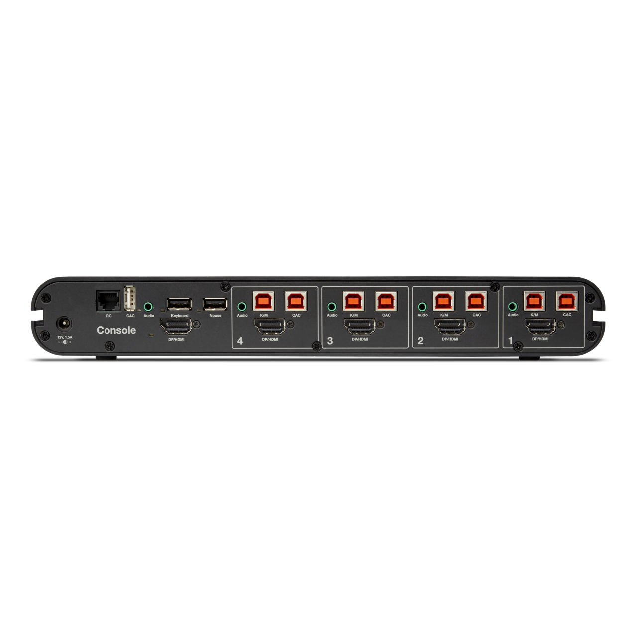 Universal Secure KVM Switch, 4Port Single Head w/ CAC Belkin