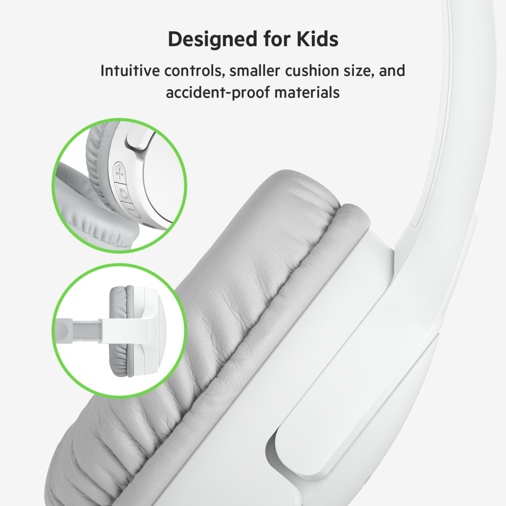 Wireless On Ear Headphones for Kids Belkin US