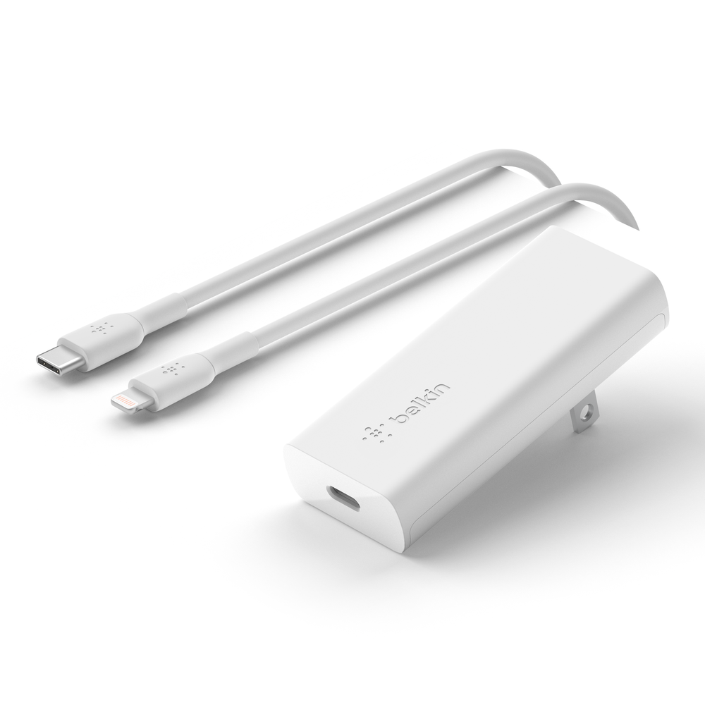 20W USB-C PD GaN Wall Charger + USB-C to Lightning Cable